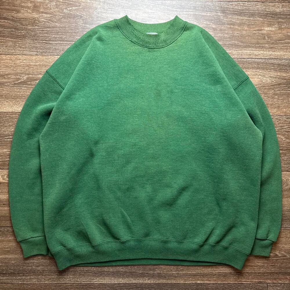 Vintage 1990s Green Heavyweight Crewneck Sweatshirt